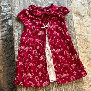 4/$16 Gymboree 12-18 mon 100% cotton dress w/coordinated fabric in front